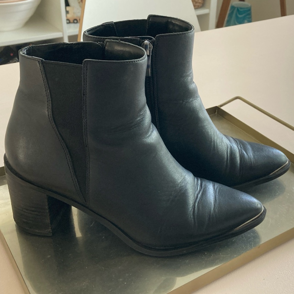 Franco Sarto Black Ankle Boots